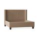 My Chic Nest Bren Standard Bed Upholstered/Velvet/Polyester/Faux leather/Cotton/Linen in Brown | 60 H x 60 W x 77.8 D in | Wayfair 552-108-1130-F
