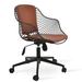 sohoConcept Zebra Conference Chair Aluminum/Upholstered in Brown | 33 H x 24 W x 23 D in | Wayfair ZEB-OFF-BLK-001