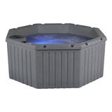 Ohana Spas Evolve 6-Person 20 Stainless Jet Plug & Play Hot Tub w/ Stainless Heater, Ozone, Multi-Color LEDs in Gray | Wayfair SS1350200400