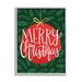 Stupell Industries Festive Merry Christmas Text Red Ornament by Taylor Shannon - Graphic Art Print Wood in Brown | 14 H x 11 W x 1.5 D in | Wayfair