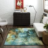 Blue/Green 48 x 0.41 in Area Rug - Mohawk Home kids Glaicer Abstract Tufted Polyester Area Rug Polyester | 48 W x 0.41 D in | Wayfair