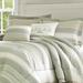 Tommy Bahama Home Serenity Cotton Reversible Comforter Set Polyester/Polyfill/Cotton Percale in Green/White | Wayfair USHS8K1167500