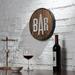 Gracie Oaks Bar Sign Wall Décor in Brown | 1.57 H x 12.69 W x 12.69 D in | Wayfair D614BD8C90E24571B72D7DA0DE08965E