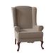 Wingback Chair - Lark Manor™ Alexanra 30" Wide Wingback Chair Polyester/Cotton/Velvet/Fabric/Other Performance Fabrics in Brown | Wayfair