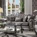 A&J Homes Studio Bersaillies 92" Velvet Rolled Arm Sofa Velvet in Gray | 47 H x 92 W x 45 D in | Wayfair E-56WF840SF