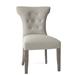 Hekman Bryn Tufted Wingback Side Chair Faux Leather/Upholstered/Velvet/Fabric in Gray | 40 H x 24 W x 26.5 D in | Wayfair 72751002-092G