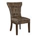 Hekman Bryn Tufted Wingback Side Chair Faux Leather/Upholstered/Velvet/Fabric in Red/Brown | 40 H x 24 W x 26.5 D in | Wayfair 72751000-072F