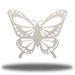 Gracie Oaks Roquemore Butterfly Metal in Gray | 18 H x 18 W x 0.06 D in | Wayfair 3B0DF6F1394147EFBB9AC73C3CC671F5