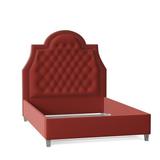 My Chic Nest Amanda Upholstery Standard Bed Upholste in Red | 64 H x 74 W x 90 D in | Wayfair Amanda Bed-554-1069-1150-Old Gold-CK