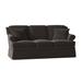 Lark Manor™ Amrin 73" Rolled Arm Sofa w/ Reversible Cushions, Solid Wood in Brown | 34 H x 73 W x 35 D in | Wayfair