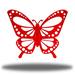 Gracie Oaks Roquemore Butterfly Metal in Red/White | 36 H x 36 W x 0.06 D in | Wayfair B7E3536A8FCF4DFCB26EBF43F8920E16