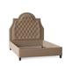 My Chic Nest Amanda Upholstery Standard Bed Upholstered in Brown | 64 H x 74 W x 90 D in | Wayfair Amanda Bed-554-108-1120-Old Gold-CK