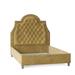 My Chic Nest Amanda Upholstery Standard Bed Upholstered in Yellow | 64 H x 74 W x 90 D in | Wayfair Amanda Bed-554-1050-1110-Old Gold-CK