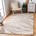 Brown/White 60 x 0.35 in Indoor Area Rug - Ivy Bronx Rackley Abstract Handmade Tufted Wool Ivory/Brown Area Rug Wool | 60 W x 0.35 D in | Wayfair