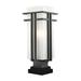 Lark Manor™ Driden Outdoor 1-Light Pier Mount Light Metal in Brown | 20.25 H x 7.75 W x 7.75 D in | Wayfair A27CA2EDC96A42E390C4569734F1F2F7