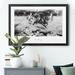 Alcott Hill® Fox Hunting - Picture Frame Print on Canvas Canvas, Solid Wood in Black/White | 30.5 H x 42.5 W x 1.5 D in | Wayfair