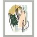 AllModern Tropical Abstract I by June Erica Vess - Picture Frame Print Paper, Solid Wood in Brown/Gray/Green | 20 H x 17 W x 0.75 D in | Wayfair