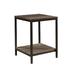 Rosalind Wheeler Falman End Table w/ Storage Wood in Brown/Gray | 20 H x 15.5 W x 15.5 D in | Wayfair 19B9609385EA4E42ADEE20C8B7681ECC