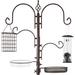 Winston Porter Yajaira Decorative Bird Feeder Metal in Black | 91 H x 21.25 W x 21.25 D in | Wayfair 74FEF6E990F6475AB8CA9B3F8176D791