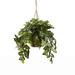 Gracie Oaks Redford 17.75" Artificial Foliage Plant in Basket Polyester/Wood/Plastic in Brown | 24 H x 24 W x 24 D in | Wayfair ACOT4130 38022972