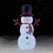 The Holiday Aisle® Snowman w/ Disco Lights Inflatable Plastic in Black/White | 96 H x 19 W x 19 D in | Wayfair E2E8DC23804B4ED3B938B7616B195856