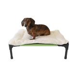 Tucker Murphy Pet™ Fleece Dog Bed Topper for Dog Cot Bed Polyester/Fleece in White | 1 H x 30 W x 24 D in | Wayfair