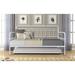 Latitude Run® Fobbe Twin Steel Daybed w/ Trundle Metal in White | 43 H x 41 W x 77 D in | Wayfair BB6F413AE6FE4417B99D8589224157AB