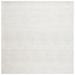 White 72 x 0.5 in Area Rug - Birch Lane™ Chadwick Handwoven Silver/Ivory Area Rug Polyester/Cotton/Wool | 72 W x 0.5 D in | Wayfair