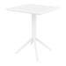 AllModern Farrah Square 2-Person Bistro Set Plastic in White | 23.6" L x 23.6" W x 29.5" H | Outdoor Furniture | Wayfair