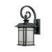 Darby Home Co Broadmoor 1 - Bulb Outdoor Wall Lantern Aluminum/Glass/Metal in Black | 18.75 H x 9.5 W x 11.75 D in | Wayfair DABY5900 39717626