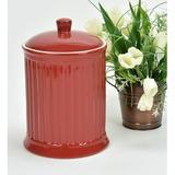 Red Barrel Studio® Simsbury Extra Large Canister redCeramic | 10.75 H x 7 W x 7 D in | Wayfair RDBL4285 37995008