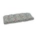 Astoria Grand Pretty Witty Reef Indoor/Outdoor Loveseat Cushion Polyester in Gray | 5 H x 44 W x 19 D in | Wayfair BE333E091C3E40F4A29A95DC9DC72D27