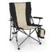 Arlmont & Co. Cranleigh Big Bear Folding Camping Chair Metal in Black | 42 H x 26 W x 24 D in | Wayfair 9439CC0CBD0A47CAA45ECF0A001FF132