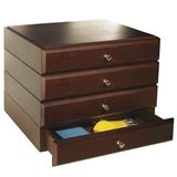 Darby Home Co Beaumys Stacking Wood Desk Organizers Wood in Brown | 11.5 H x 13.5 W x 11 D in | Wayfair DABY5440 39563853