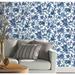 York Wallcoverings 16.5' L x 20.5" W Peel & Stick Wallpaper Roll Vinyl in White/Blue | 20.5 W in | Wayfair RMK11700WP