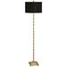 Uttermost Quindici 64 1/2" Antique Gold Leaf Bamboo Floor Lamp