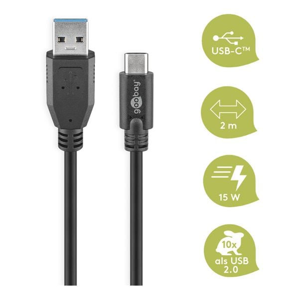 goobay USB-C auf USB-A Adapter 2 m Image