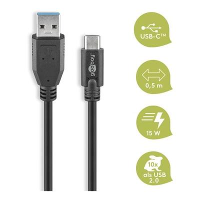 goobay USB-C auf USB-A Adapter 0,5 m