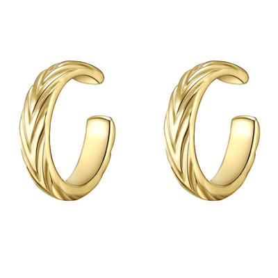 Glanzstücke München Ohrklemme Sterling Silber in Gelbgold 10,1 mm Damen Image