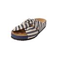 Wide Width Women's The Reese Slip On Footbed Sandal by Comfortview in Navy (Size 8 W)