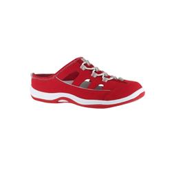 Women's Barbara Flats by Easy Street® in Red Leather (Size 7 1/2 M)