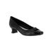 Wide Width Women's Waive Pump by Easy Street® in Black Patent (Size 6 1/2 W)