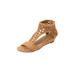 Wide Width Women's The Harper Sandal by Comfortview in Tan (Size 9 1/2 W)