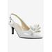 Women's Gabino Pumps by J. Renee® in White Patent Grosgrain (Size 7 M)