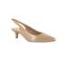 Wide Width Women's Scarlett II Slingback Pumps by Bella Vita® in Nude Patent (Size 8 1/2 W)