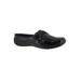 Wide Width Women's Holly Slide by Easy Street® in Black Patent Croco (Size 8 1/2 W)