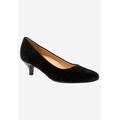 Extra Wide Width Women's Kiera Pumps by Trotters® in Black Suede (Size 9 WW)