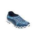 Wide Width Women's CV Sport Tory Slip On Sneaker by Comfortview in Blue (Size 9 1/2 W)