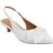 Extra Wide Width Women's The Tia Slingback by Comfortview in White (Size 7 1/2 WW)