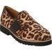 Extra Wide Width Women's The Taren Slip On Flat by Comfortview in Leopard (Size 9 WW)